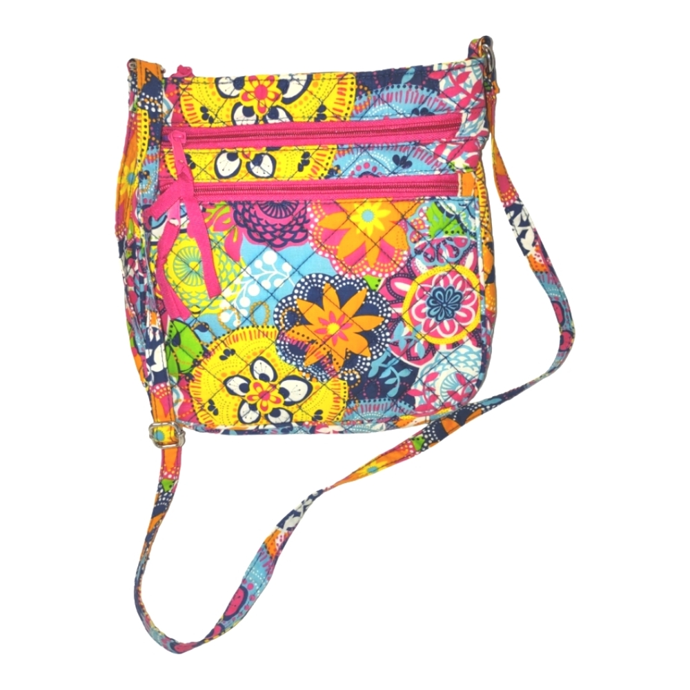 Danielle Morgan Retro Bohemian Multicolored Crossbody Bag Tote Accessory